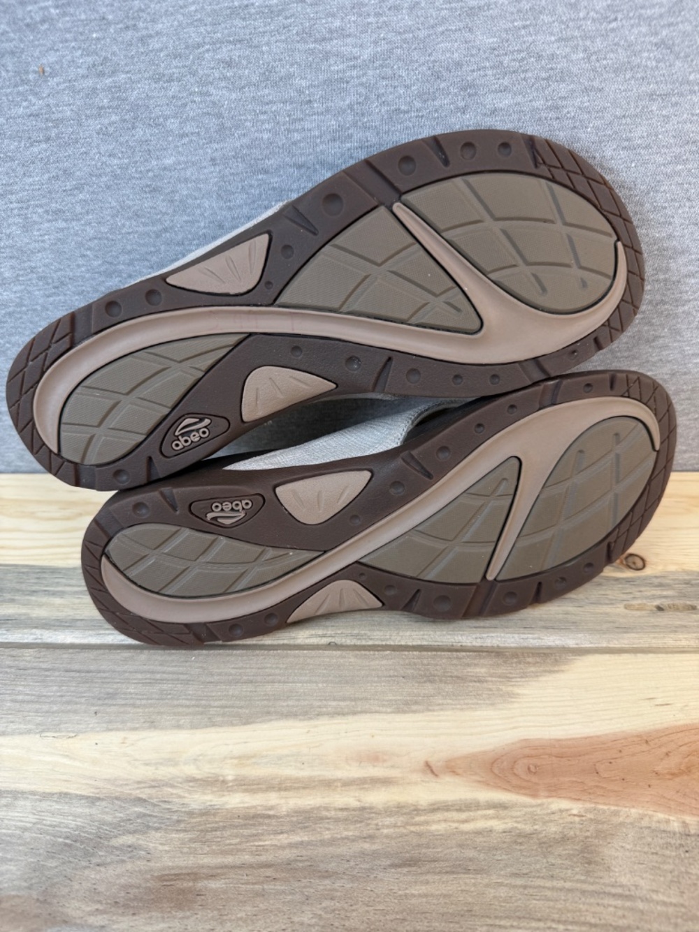 Abeo Leather Flip Flops Thong light Gray Sandals Womens Size 8 Great Condition! - Picture 15 of 15